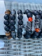Armbanden uit natuursteen, voor heren (NIEUW), Ophalen of Verzenden, Nieuw, Staal
