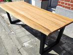 Table rustique en tronc de chêne à l'huile, Jardin & Terrasse, Enlèvement ou Envoi, Neuf