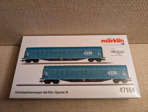 NMBS SNCB Märklin 47164 Rils set van 2 Bcargo, Hobby en Vrije tijd, Modeltreinen | H0, Nieuw, Treinset, Wisselstroom, Märklin