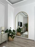 Grote Ovaal Spiegel - Modern Goud Frame, Huis en Inrichting, Woonaccessoires | Spiegels, Ophalen of Verzenden, Zo goed als nieuw
