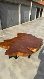 Massieve Suarhouten Tafel – Uniek Natuurstuk met Karakter!, Antiek en Kunst, Ophalen
