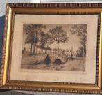 Gravure Jemappes signe Victor dieu, Enlèvement ou Envoi