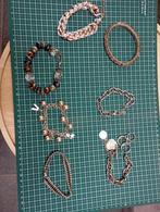 7 armbanden, Ophalen, Gebruikt, Staal, Met bedels of kralen