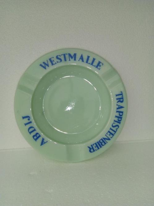 Ancien cendrier en opaline ABDIJ WESTMALLE  TRAPPISTENBIER, Collections, Marques de bière, Utilisé, Autres types, Autres marques