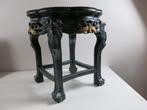 Table d'appoint asiatique/chinoise ronde en bois, table à pl, Antiquités & Art, Enlèvement ou Envoi