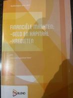 Fianciële markten geld kapitaal kredieten, Ophalen of Verzenden, Zo goed als nieuw, Hogeschool, Van In