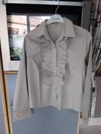Dames  bloes L mooi afgewerkt, Kleding | Dames, Blouses en Tunieken, Ophalen of Verzenden, Zo goed als nieuw, Beige