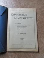 conférence administrative L Hérion 1913 Tamines, Enlèvement, Utilisé