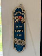 Plaque de propreté « Je ne fume que LE NIL »  (Paris), Collections, Enlèvement ou Envoi, Comme neuf