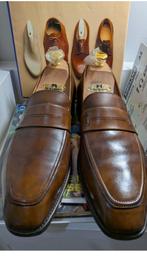 John Lobb loafers maat 8,5, Loafers, Bruin, Verzenden, Zo goed als nieuw