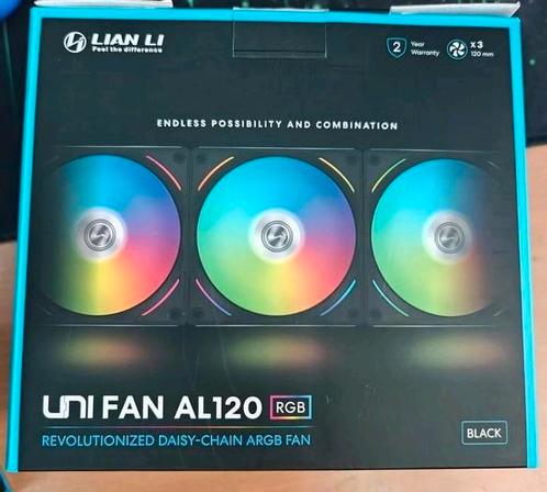 Lian Li UNI Fan AL120 3pak, Computers en Software, Computerkoelers, Zo goed als nieuw, Luchtkoeling, Ophalen of Verzenden