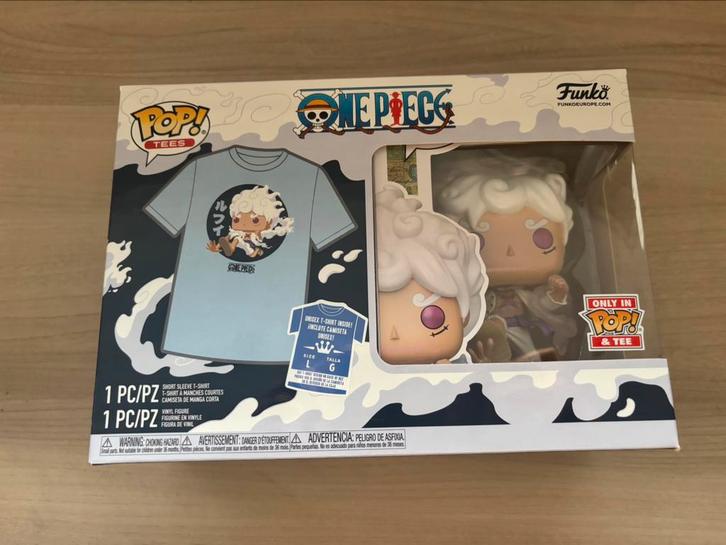 Funko POP! Pop & Tee: One Piece - Luffy (Gear 5) M, Verzamelen, Poppetjes en Figuurtjes, Ophalen of Verzenden