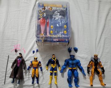 X-MEN 5x MARVEL LEGENDS & MAFEX | Wolverine Cyclops Beast beschikbaar voor biedingen