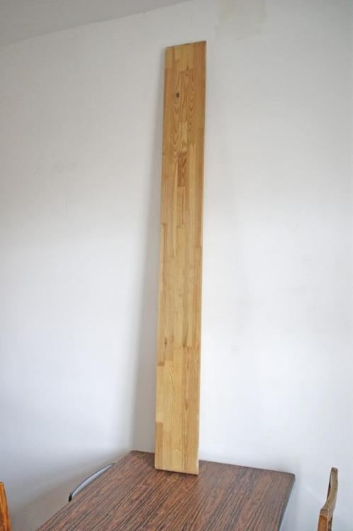 Massief houten bord 200 x 20 x 2,4 cm, Doe-het-zelf en Bouw, Hout en Planken, Zo goed als nieuw, Plank, Grenen, 200 tot 250 cm