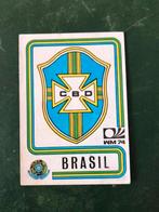 Panini plaatje Embleem Brazilie WK 1974 #147, Verzamelen, Verzenden