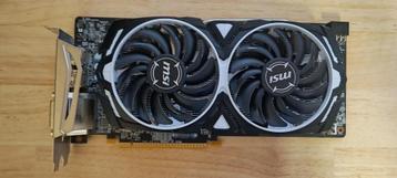 MSI Radeon RX580 ARMOR 8G Grafische kaart, PCI-Express 3, AMD, Enlèvement ou Envoi, DisplayPort
