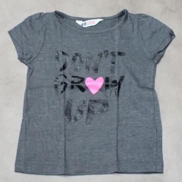 Grijze t-shirt van H&M - maat 110-116 beschikbaar voor biedingen