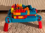 Mega Bloks tafel incl uitgebreide set blokken, Kinderen en Baby's, Ophalen, Zo goed als nieuw