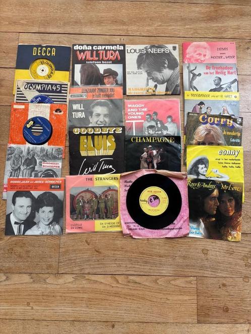 Retro 45 toeren platen - 18 stuks, Verzamelen, Retro, Overige typen, Ophalen