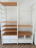 Elvarli kledingkastcombinatie wit en bamboe, Huis en Inrichting, Ophalen, Gebruikt, Overige materialen, 150 tot 200 cm