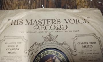DISQUE 78 TOURS HIS MASTER S VOICE, Enlèvement ou Envoi, Utilisé