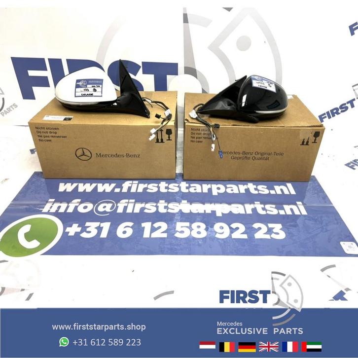 W223 S klasse S63 AMG VOL OPTIE SPIEGEL SET LINKS + RECHTS Z, Auto-onderdelen, Spiegels, Mercedes-Benz, Gebruikt, Ophalen of Verzenden