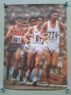 Vintage Poster - Atletiek - Emiel Puttemans - 1976, Ophalen of Verzenden, Gebruikt, Poster, Plaatje of Sticker