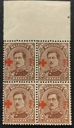 1918. Rode Kruis. 151 blok met bladboord. MNH., Postzegels en Munten, Rode kruis, Ophalen of Verzenden, Orginele gom, Postfris