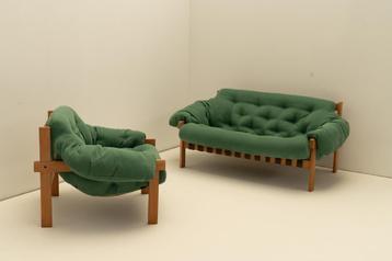 Set complet de salon style Sergio Rodriguez 60's, Enlèvement, Comme neuf, Tissus, Mid century
