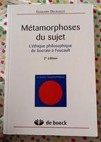 Métamorphoses du Sujet: L'Ethique Philosophique de Socrate, Livres, Philosophie, Enlèvement ou Envoi, Utilisé, Philosophie de la culture