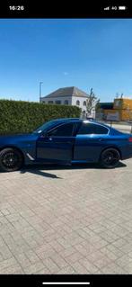 BMW 5.30 benzin  2017 model 82000 km x driwe otomatik, Auto's, Automaat, Blauw, Leder, Berline