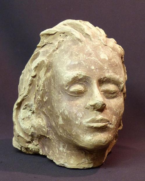 1920 superbe sculpture tête buste femme terre cuite 6kg20cm, Antiquités & Art, Antiquités | Céramique & Poterie, Envoi