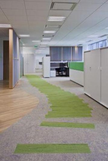Mooie groene 25m x 100cm tapijttegels van Interface beschikbaar voor biedingen