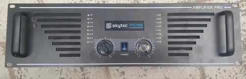 SKYTEC-1000B PA Versterker 2x 500W max. - Zwart, Muziek en Instrumenten, Versterkers | Keyboard, Monitor en PA, Gebruikt, Ophalen