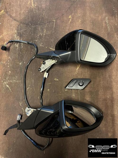 Set spiegels klapfunctie zwart VW Golf 7 GTI GTD, Auto-onderdelen, Spiegels, Volkswagen, Gebruikt, Herkomst onderdeel bekend, Ophalen of Verzenden
