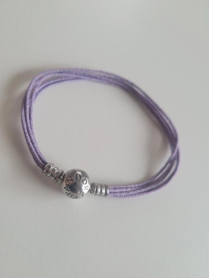 Originele Pandora Cord Bracelet 19– Lila – Zilver Sluiting, Bijoux, Sacs & Beauté, Bracelets, Argent, Argent, Enlèvement