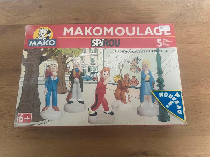 Makomoulage spirou, Verzamelen, Stripfiguren, Gebruikt, Beeldje of Figuurtje, Guust of Robbedoes, Ophalen of Verzenden