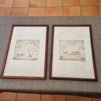 2 Pen / Inkttekeningen van E. Vercaigne, Ophalen of Verzenden