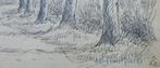 ANTOON-JULES VAN HOECKE / LOT 2 STUKS / ORIGINEEL / 28x36cm, Antiek en Kunst, Ophalen of Verzenden