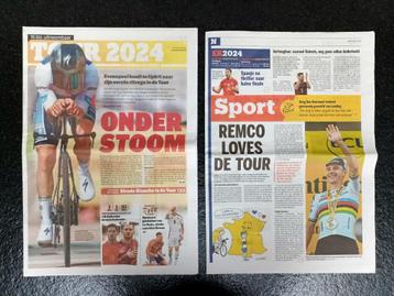 Remco Evenepoel - contre-la-montre - Tour de France 2024, Envoi, Comme neuf, Journal