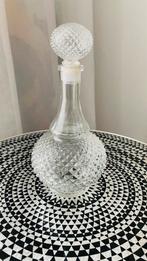 Karaf kristal met stop made in Belgium, ongeschonden, Antiek en Kunst, Antiek | Glaswerk en Kristal, Ophalen of Verzenden