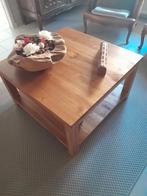 Teakhouten salontafel, Huis en Inrichting, Tafels | Salontafels, Ophalen, Zo goed als nieuw