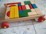 Karretje met houten blokken, Kinderen en Baby's, Ophalen, Gebruikt