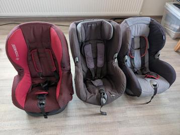 3 Autostoelen, Universeel, 9-18kg beschikbaar voor biedingen