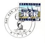 België : 17-3-68 : Geïllustreerde stempel #@ BILZEN @#, Met envelop, Frankeerzegel, Ophalen of Verzenden, Gestempeld