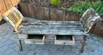 Banc de jardin en teck, Tuin en Terras, Tuinbanken, Ophalen, Gebruikt, Teakhout