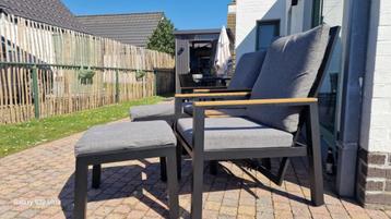 Loungeset Lesli Living 2 verstelbare zetels & tafel - NIEUW! beschikbaar voor biedingen