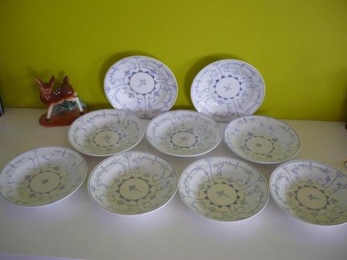 9 diepe borden Villeroy & Boch Copenhague Dresden, Antiek en Kunst, Antiek | Servies los, Ophalen of Verzenden