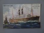ca 1930 Postkaart Red Star Line Westernland Antwerp N.Y CAN, Verzamelen, Verzenden, Zo goed als nieuw, Motorboot, Kaart, Foto of Prent