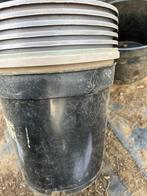 grote bloempotten 23 x 20 cm, Tuin en Terras, Bloempotten, Kunststof, Rond, Zo goed als nieuw, Tuin